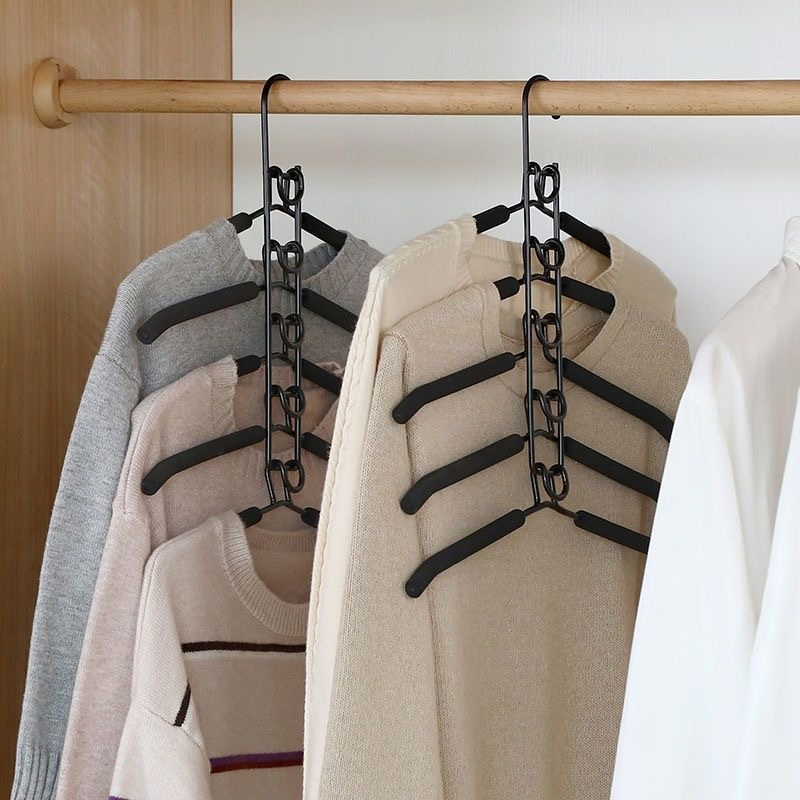 Multifunctional Multi-Layer Folding Magic Hanger Household Item Rack Wardrobe Storage Artifact Shirt Sweater Hanger Hook