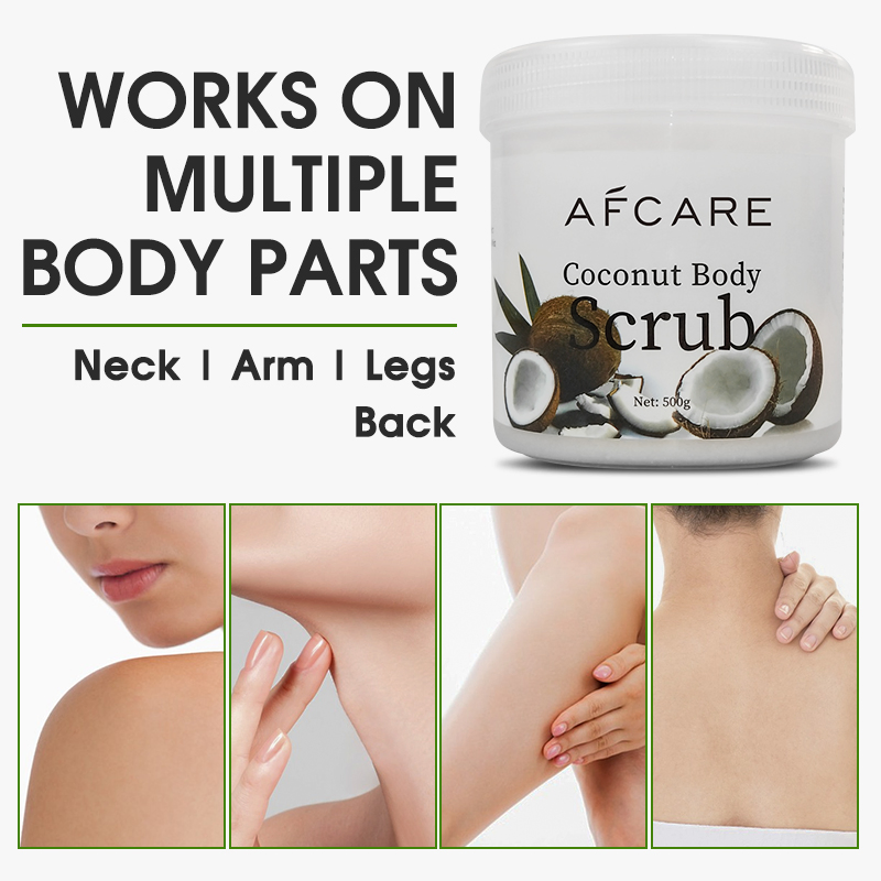 Private Label Gel Face Cream Jar Coconut Exfoliating Skin Cream Shea Butter Deep Cleansing Foot Exfoliant Scrub