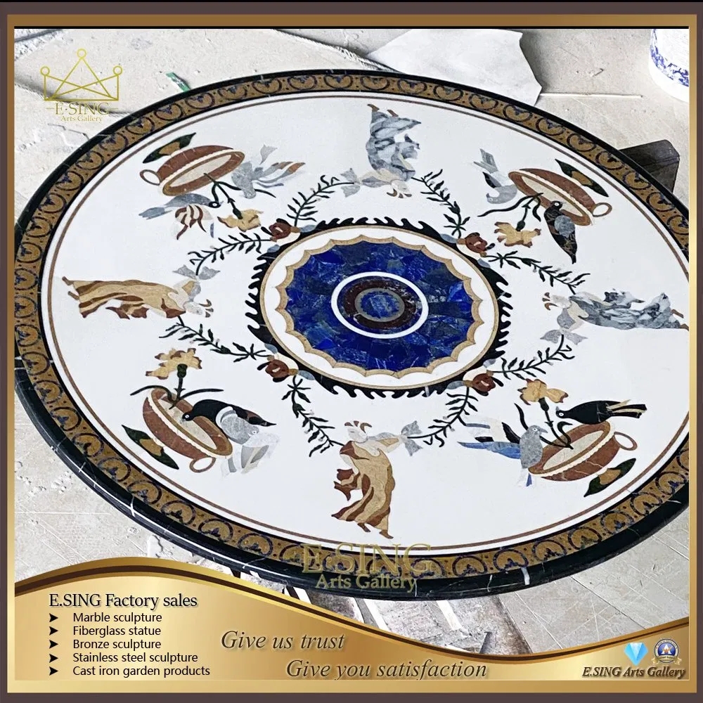 Waterjet Parquet High-Grade Marble Table Tiles Jazz Flower Parquet Tiles