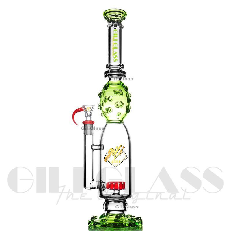 Giliglass 8 Inchies American Colors Recycler Hookah Smoking Glass Water Pipe