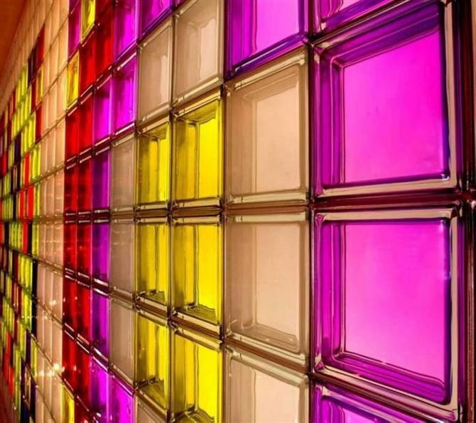 Watter Bubble Color Glass Brick for Wall