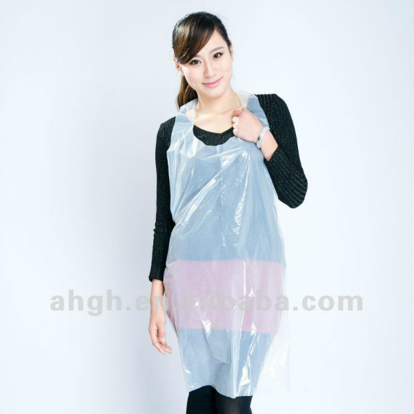 Medical PE Apron Poly Coated Apron Disposable HDPE/LDPE Apron