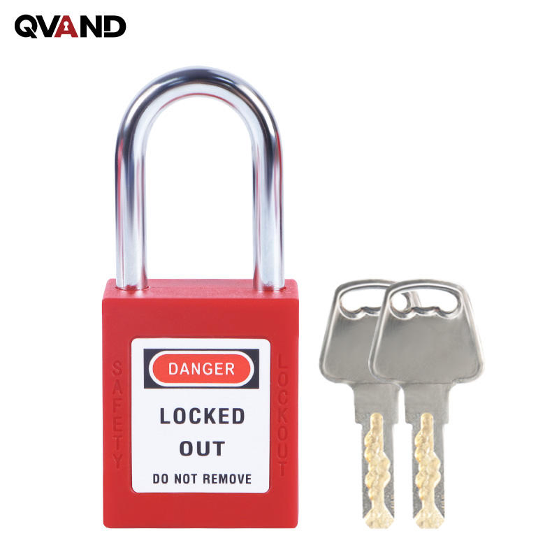 38mm Laser-Engravable Padlock Nylon Body Loto Compliant Safety Lockout Padlock