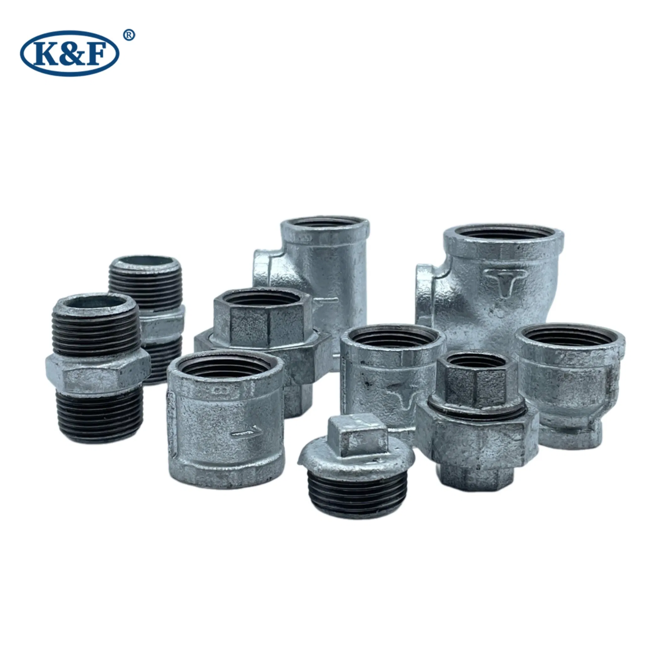 Kanaifu Galvanized Malleable Iron Cast Iron Pipe Fitting Reducing Socket with FM/UL for Water Supply