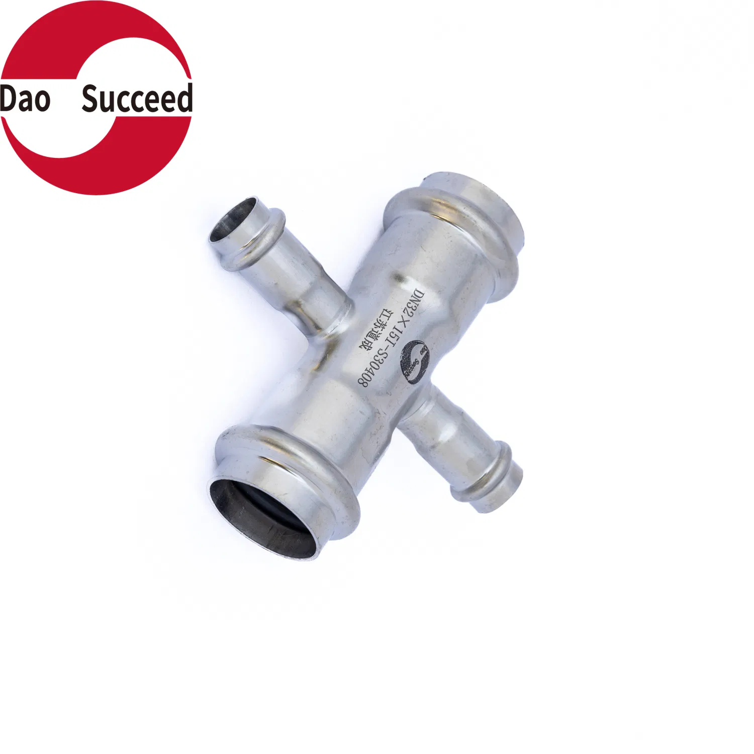 Wholesale SUS304/316L V Profile Stainless Steel Pipe Fitting Reducing Cross