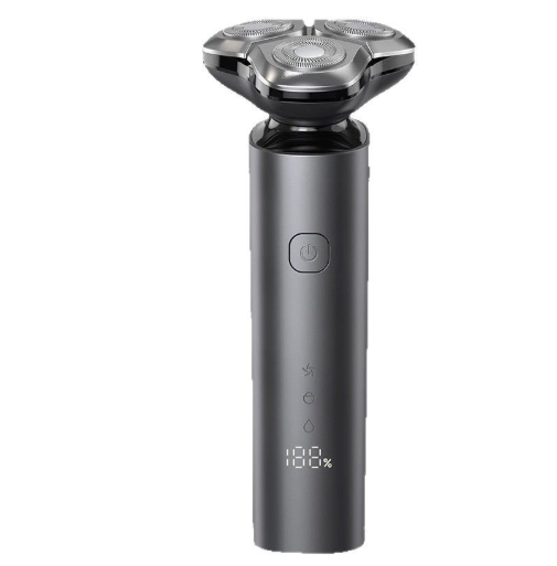 Waterproof Electric Shaver with LED Display and Three Blades