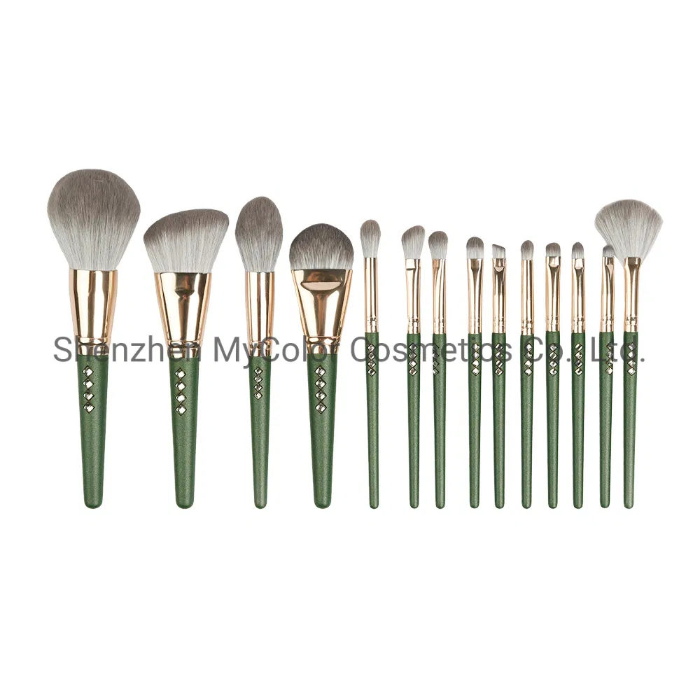 Makeup Brushes 14PCS Nylon Synthetic Blending Foundation Eye Lip Cosmetic Brush Set