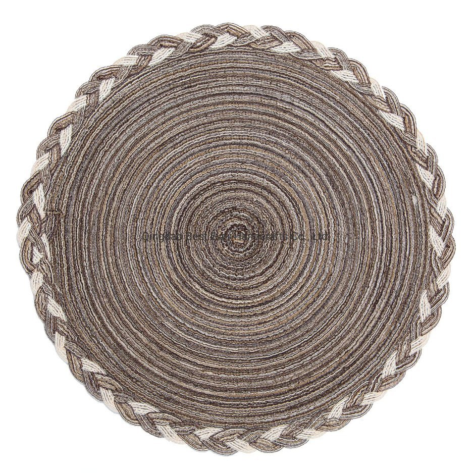 Elegant Cotton Round Placemats Set of 6 for Dining Table