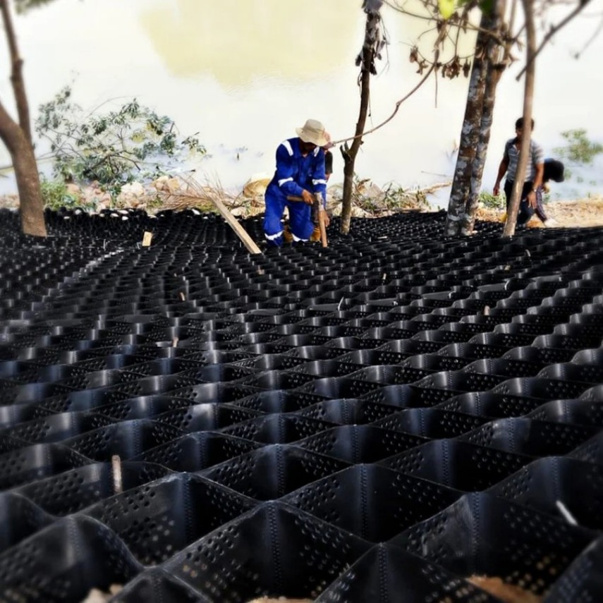 Slope Protection HDPE Geocell Honeycomb Sheet Plastic Geocell Manufacturer