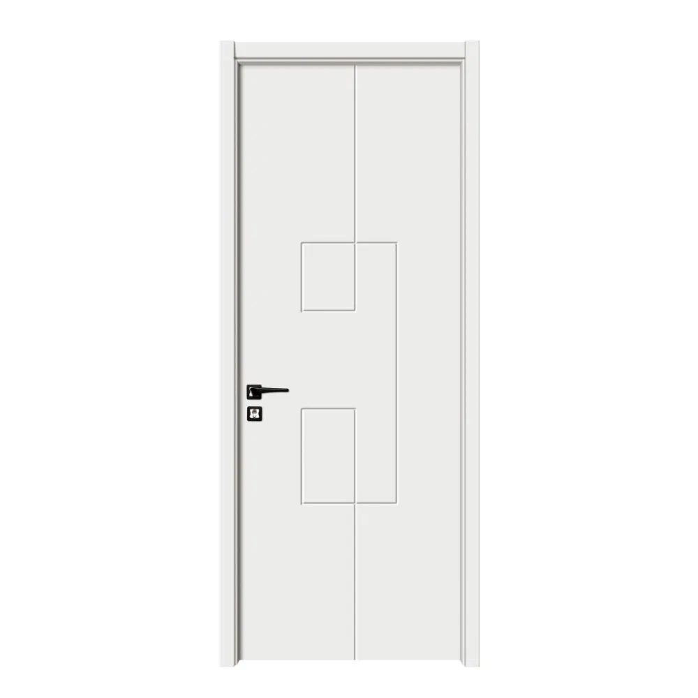 Wooden Interior Design Hot Sale Four Lines Model Door