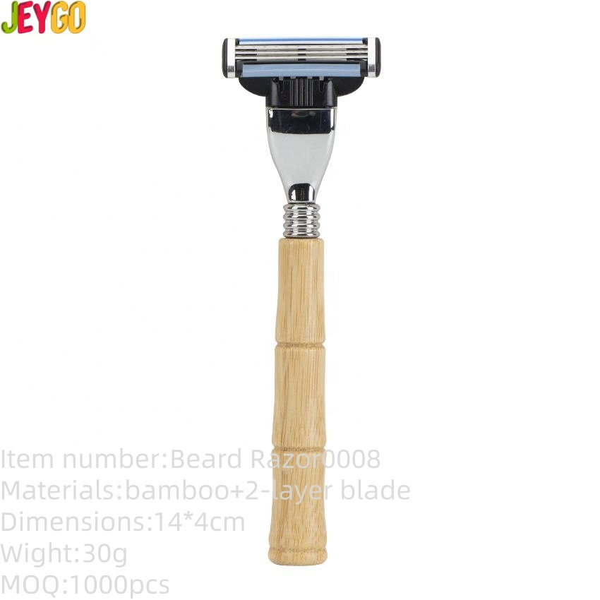 Reusable, Eco-Friendly, Biodegradable Bamboo Men's Razor