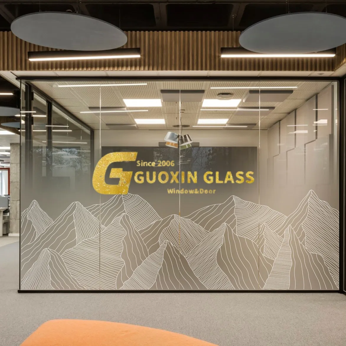 Premium Frosted Glass Film for Office Partitions and Privacy