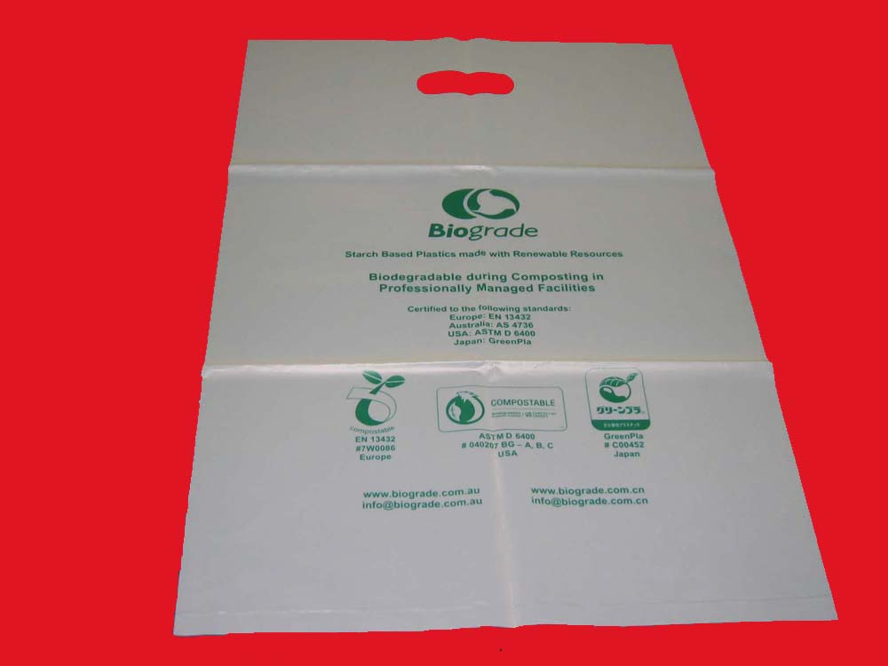 Eco-Friendly Compostable Biodegradable Plastic Shopping Bags for Sustainable Living