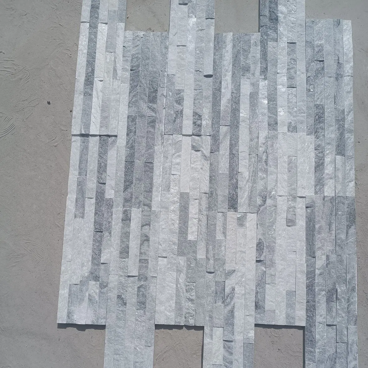 Exterior Wall Veneer Slate Panels Sheet Natural Stone Tiles Wall Cladding Grey Cloudy Culture Stone