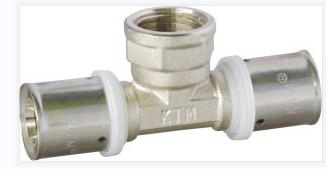 Brass Press Fitting - Female Tee