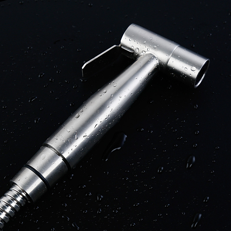 Cold Stainless Steel 304 Shower Faucets Wall Mounted Hand Held Bidet Spray Gun Chrome Color Bathroom Accessories Toilet Wc Spray Gun