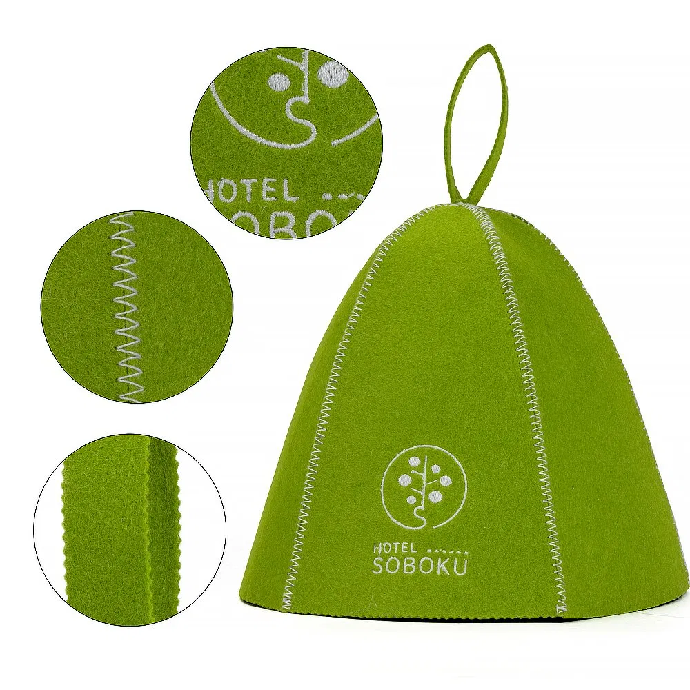 Wool Felt Sauna Hat and Sauna Seat Cover for Sale