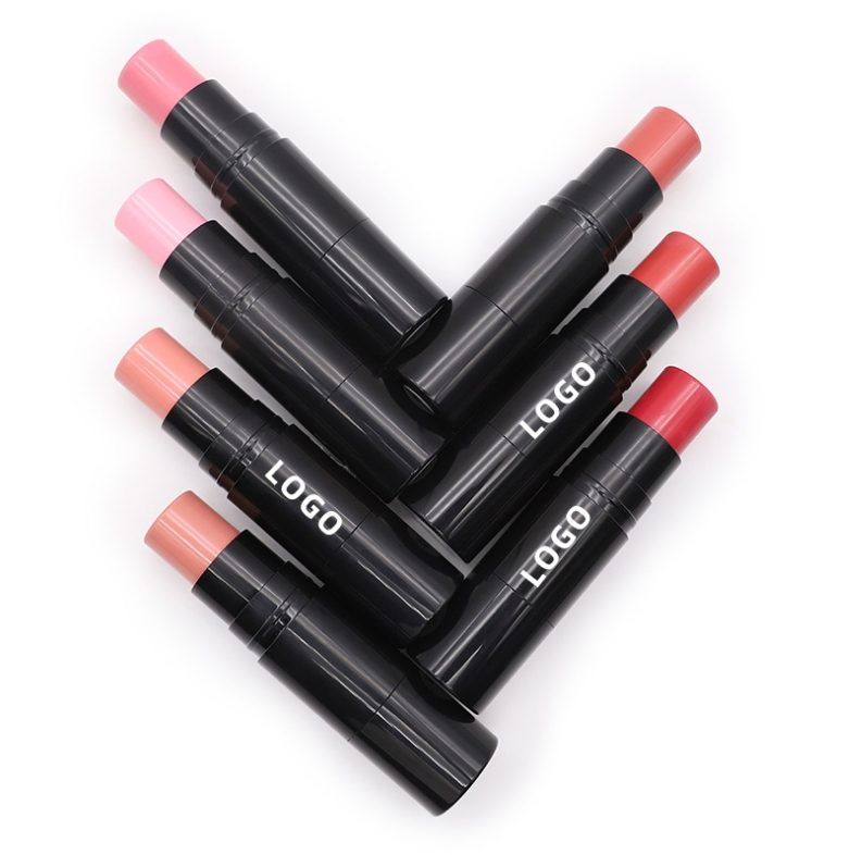 7 Color Blush Stick Accept Private Label with Brush Customize Creamy Blusher