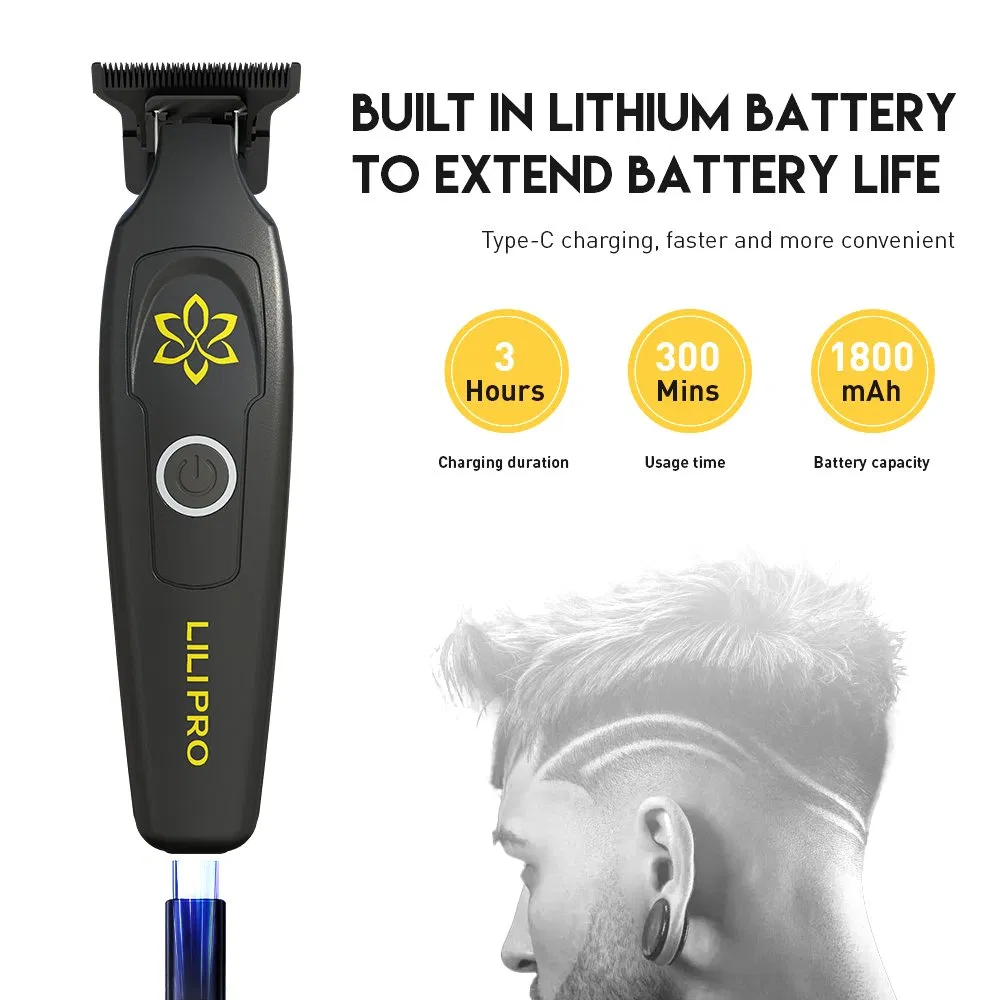 Lilipro M10 7000rpm Professional Hair Trimmer Hair Clippers for Men Barber Blade Trimmer Cordless Rechargeable Edgers Clippers