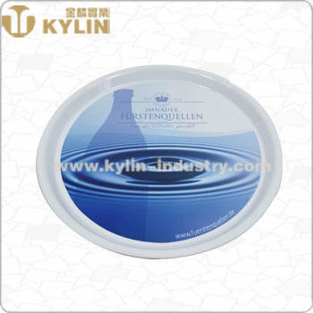 Wholesale Round Anti Slip Serving Plastic Tray for Bar Hotel Restaurant Use