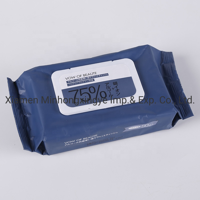 Baby Products Factory Price in Stock Wet Wipe 75% Alcohol Wipes 80 Sheets Wet Cleaning Quick Hand Cleaning Wipes