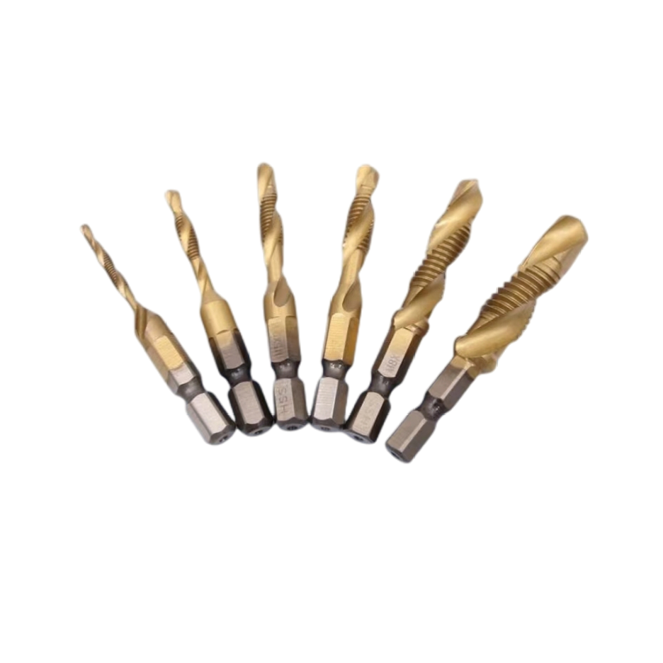 High-Speed Steel Spiral Flute Drill Tap Bits M3 X 0.5