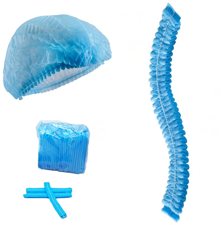 High Quality PP Non-Woven Disposable Medical Bouffant Cap with White, Blue, Green, Pink, Purple Colour