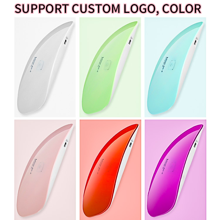 Free Logo Customized 45s/60s Nail Art Tools Small UV Nail Enhancement Lamp Gel Dryer for Fingernail and Toenail