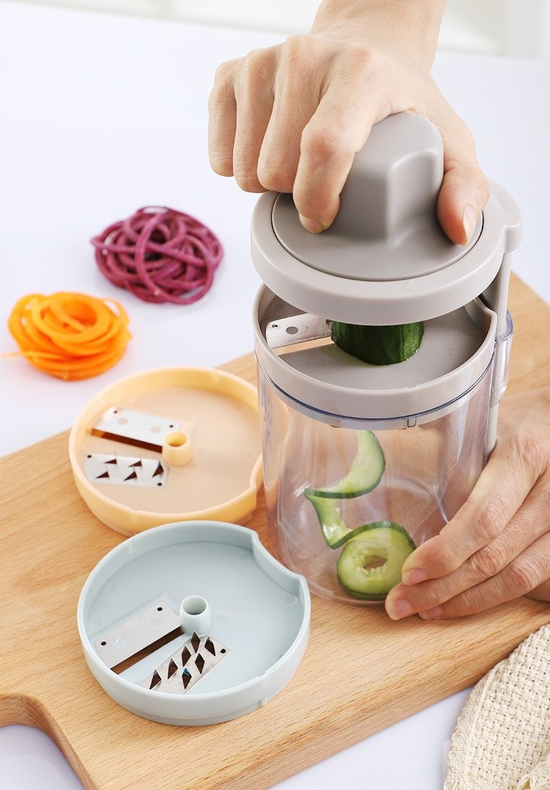 3-в-1 ротационная тёрка для овощей и сыра