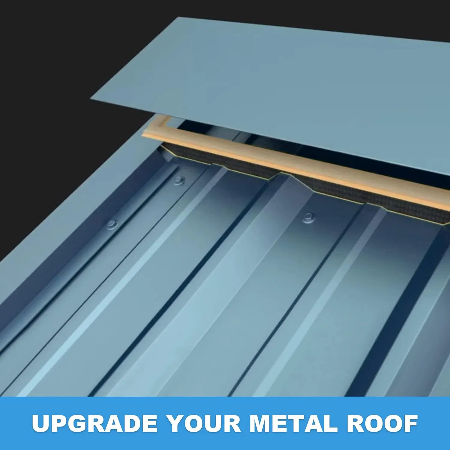 Profile R Panel Foam Closure Strips for Metal Roofing Panels - 3 FT