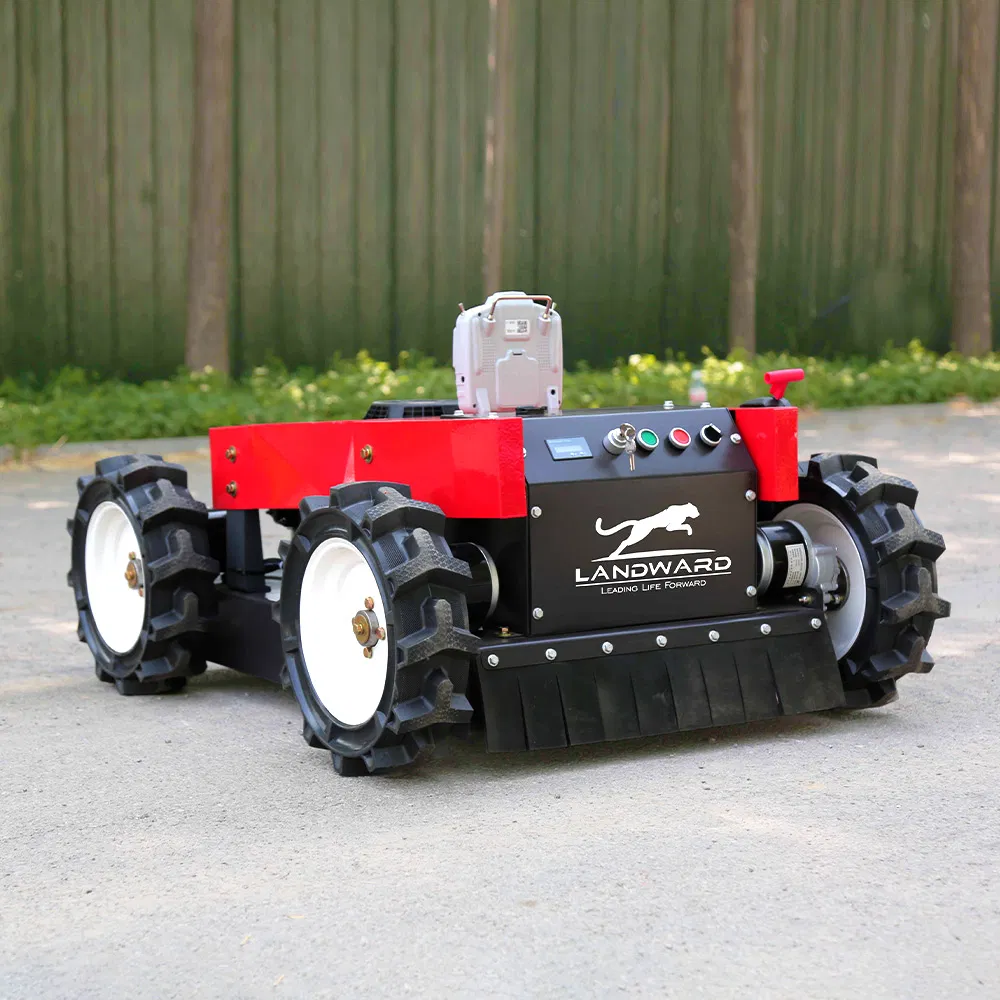 Best Selling CE EPA Remote Control Mini Lawn Mower Garden Park Slope Lawn Lawn Mower Robot High Power Remote Control Crawler Lawn Mower Wholesale for Sale