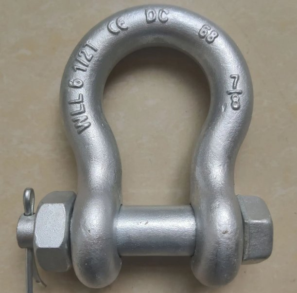 Galvanized Forged Chain Fittings Us Type Screw Pin G209 Shackle