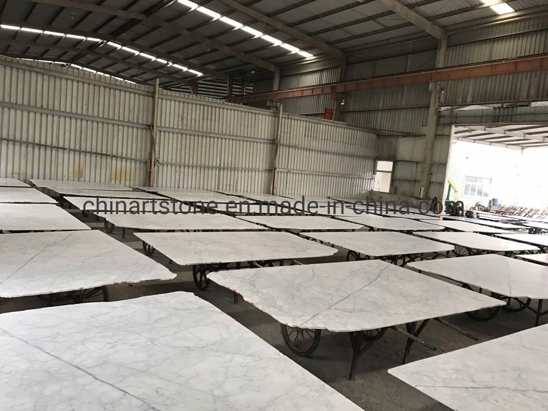 Carrara White Marble Slabs for Floor and Wall Tiles