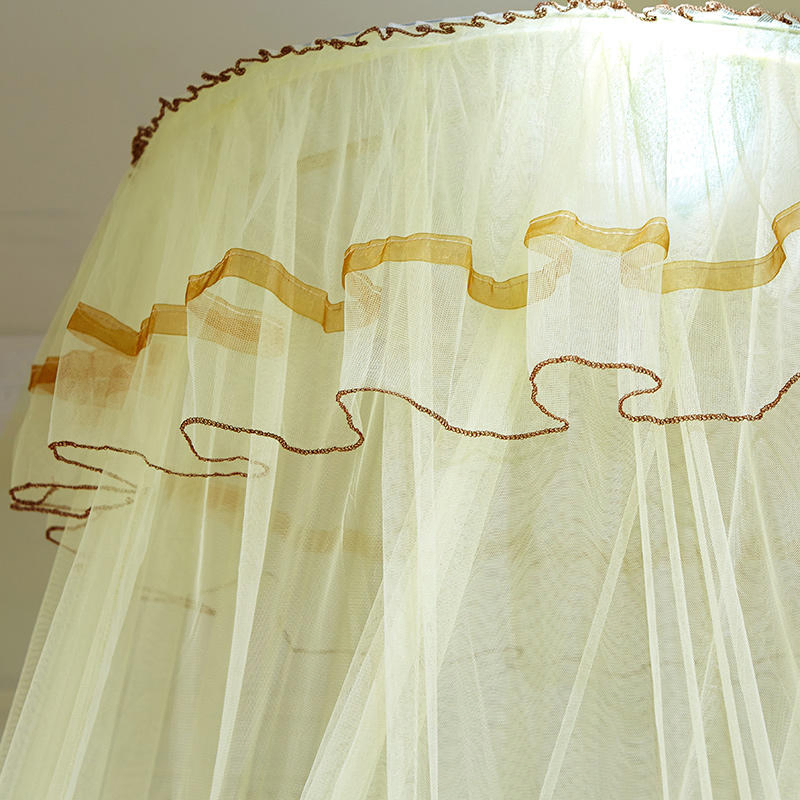 1PC Home Bed-Curtain Solid Court Style Round Top Decorative Universal Mosquito Net
