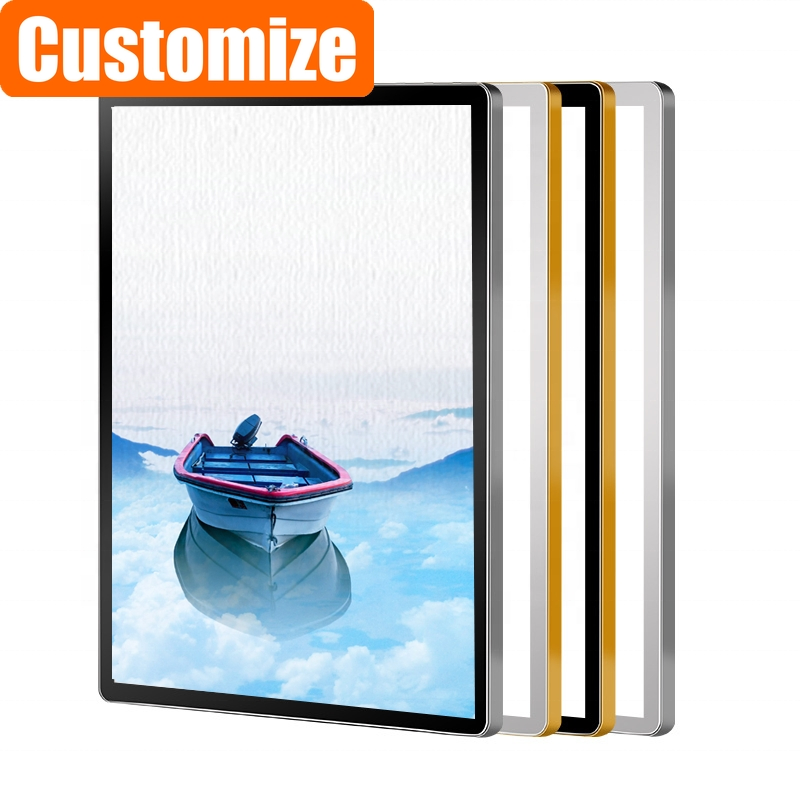 Customized A4 Slim Clip Illuminated Advertising Aluminium Frames Aluminum Frame Snap Frame