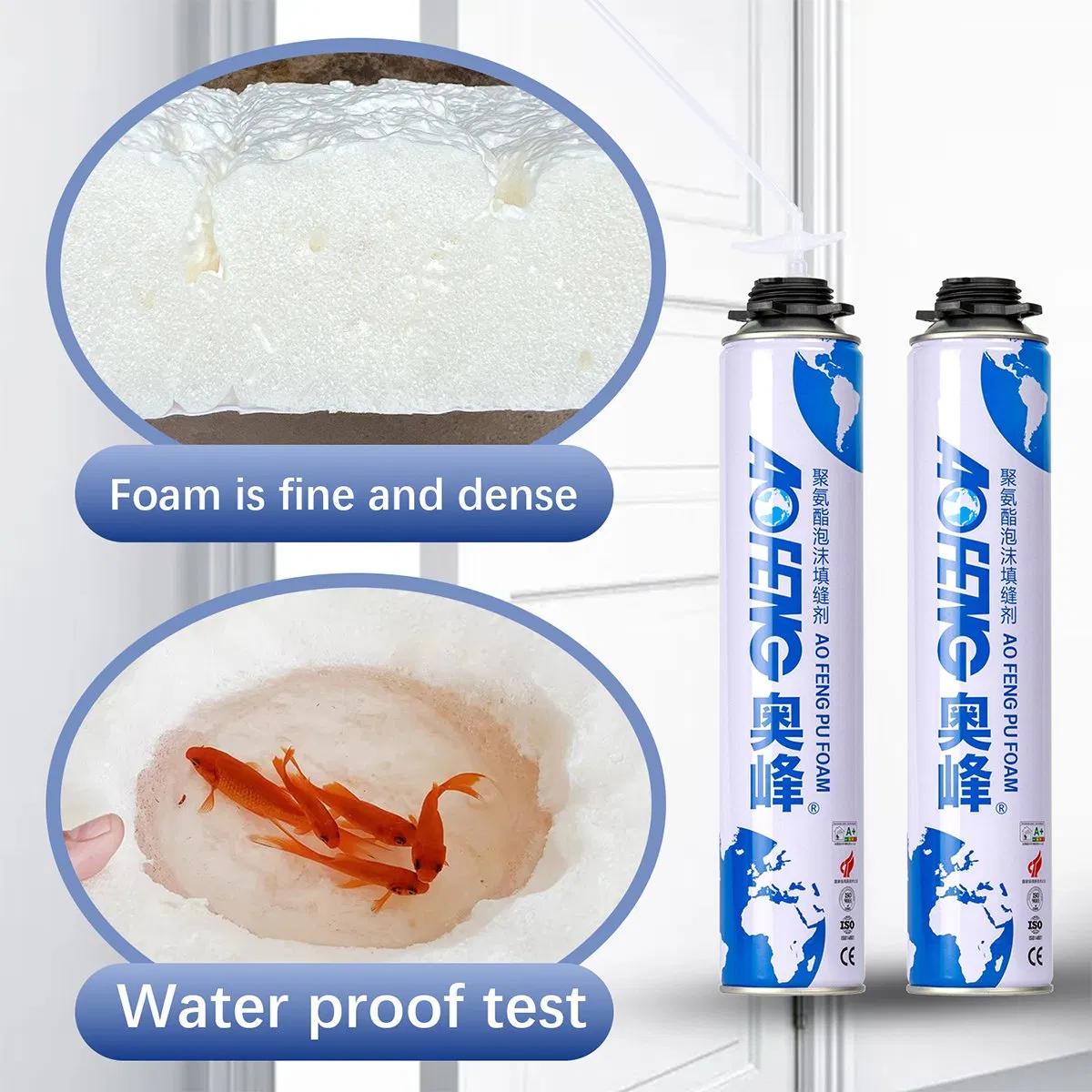 Chemical Insulation PU Waterproof 750ml Wall Gap Filling Polyurethane Adhesive