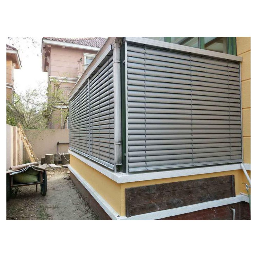 Home Outdoor Automatic Shutters Aluminum Sunshade Blinds