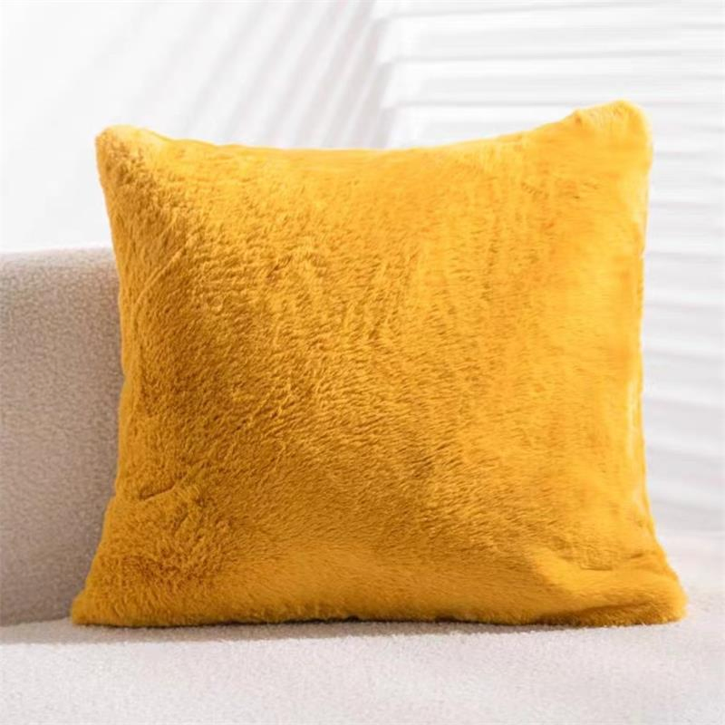 Polyester Luxury Faux Fur Cushion of Gift Hometextile Pillowcase Travel Sleeping Mat