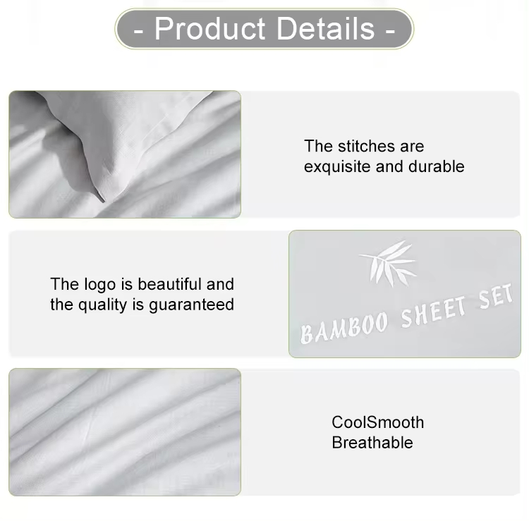 100% Viscose From Bamboo Luxury Like Silk Sheets Beddings Bed Sheet