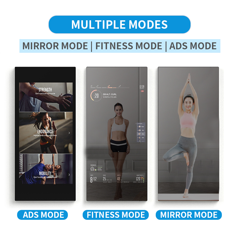 32 Inch 43 Inch Fitness Training Smart Mirror Android Touch Screen Digital Exercise Fitness Mirror