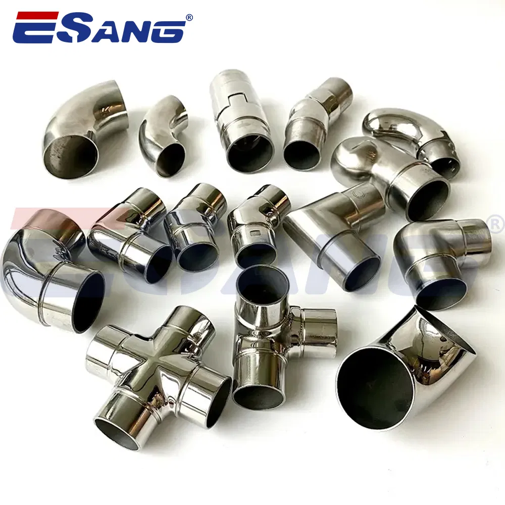 Esang Railing Fittings Adjustable Flexible Stainless Steel Elbow Joint for Handrail