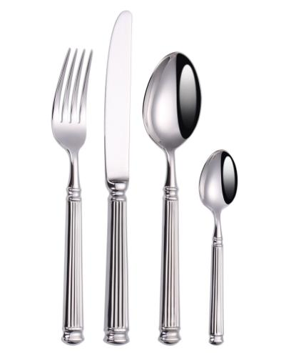 Luxury 4 Piece Wedding Flatware Set Stainless Steel Royal Cutlery Set Elegant