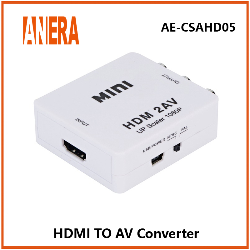 Конвертер HDMI в AV, адаптер для видео и аудио