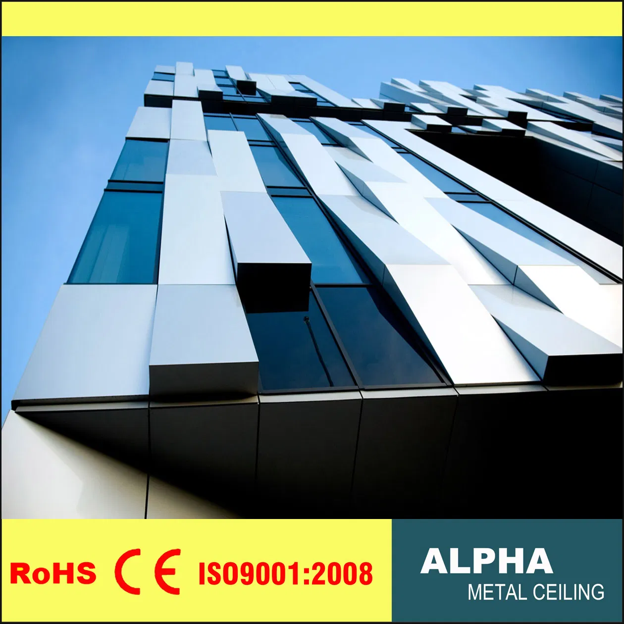 Aluminum Wide Panel Customized Exterior Laser Cutting Perforated Cladding Wall Facade