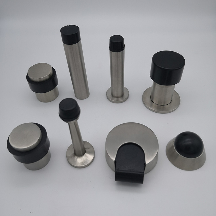 Stainless Steel Floor Mounted Glass Door Shower Door Stopper