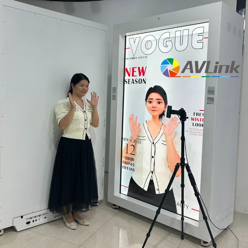 86inch 3D Transparent Showcase LG LCD Holographic Display Touch Screen Ai Holobox