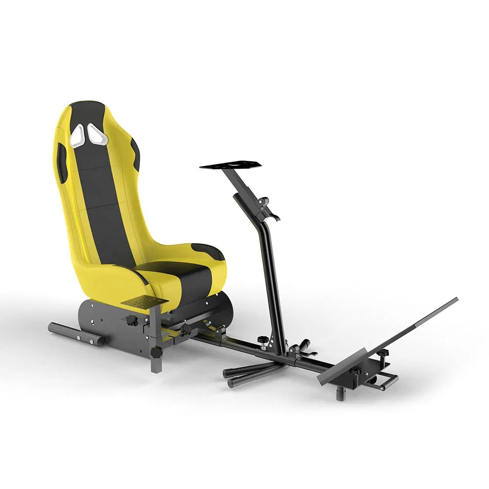 New Design Gy031 Yellow Black Play Station Seat Racing Drift Simulator Cockpit Game Chair for Logitech G25 G27 G29 PS4