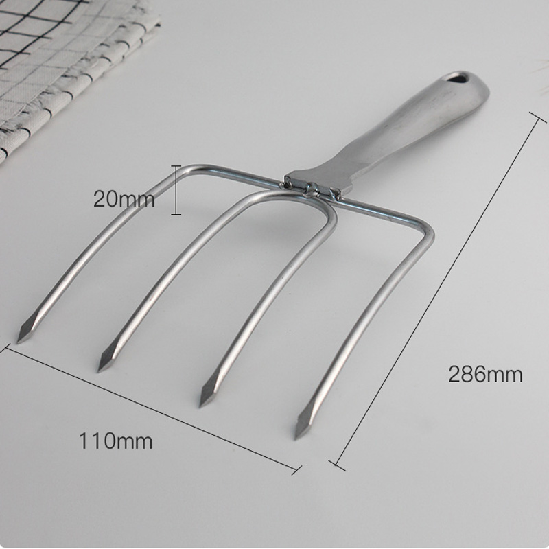 Stainless Steel Turkey Fork Fashion Barbecue Fork Big BBQ Fork Stainless Steel BBQ Fork, Stainless Steel Turkey and Poultry Lifters Roast Chicken Esg15741