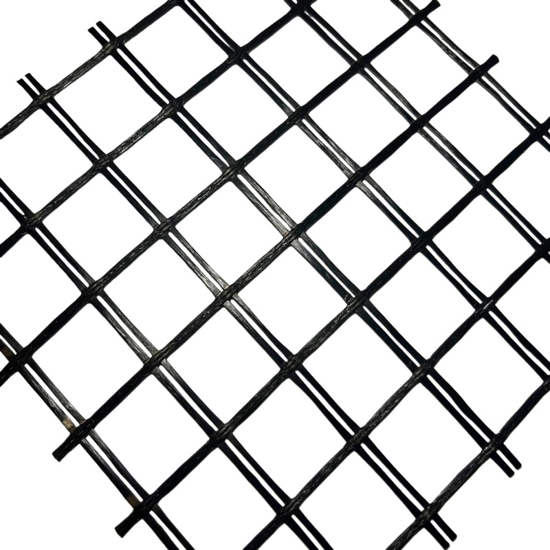 High-Strength Biaxial 25kN/M Fiberglass Geogrid for Road Reinforcement