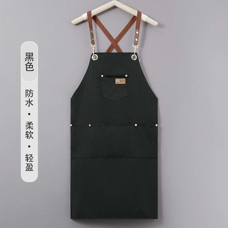 Custom Logo Barista Kitchen Catering Work Apron Overalls